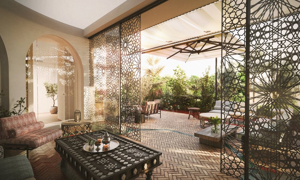 The St Martin boutique features a Moroccan-themed outdoor patio, reminiscent of a riad The St Martin boutique features a Moroccan-themed outdoor patio, reminiscent of a riad
