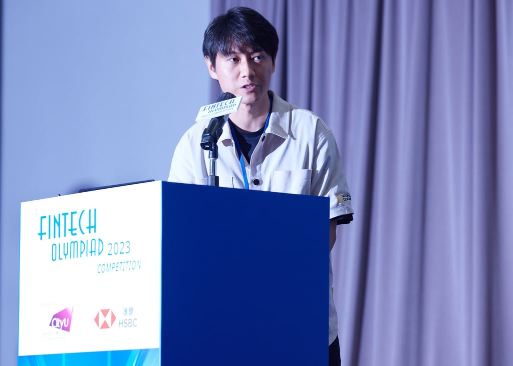 Hong Kong-based PhD student Kyrie Luo won the gold medal at the FinTech Olympiad 2023 competition with his idea for a blockchain-based carbon credit-trading platform aimed at improving transparency in the market. Hong Kong-based PhD student Kyrie Luo won the gold medal at the FinTech Olympiad 2023 competition with his idea for a blockchain-based carbon credit-trading platform aimed at improving transparency in the market.
