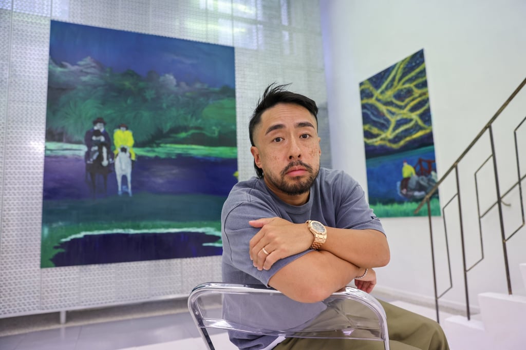 Kevin Poon met Style in the new branch of his Woaw Gallery in Wan Chai. Photo: May Tse