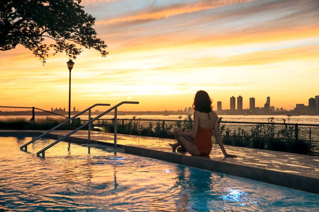 QC NY’s outdoor panoramic spa pools are open year-round