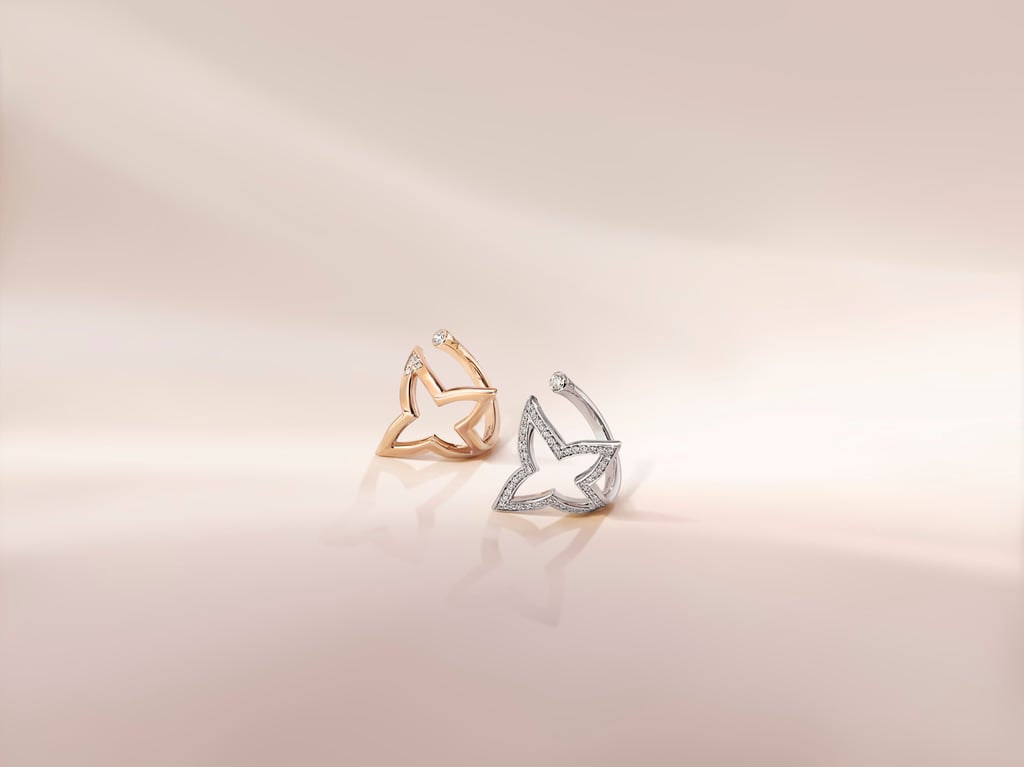 Blossom large rings in pink and white gold. Photo: Handout Blossom large rings in pink and white gold. Photo: Handout
