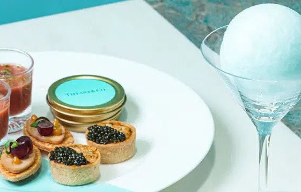 The Tiffany Blue Box Café serves dainty, delicious dishes. Photo: Chope