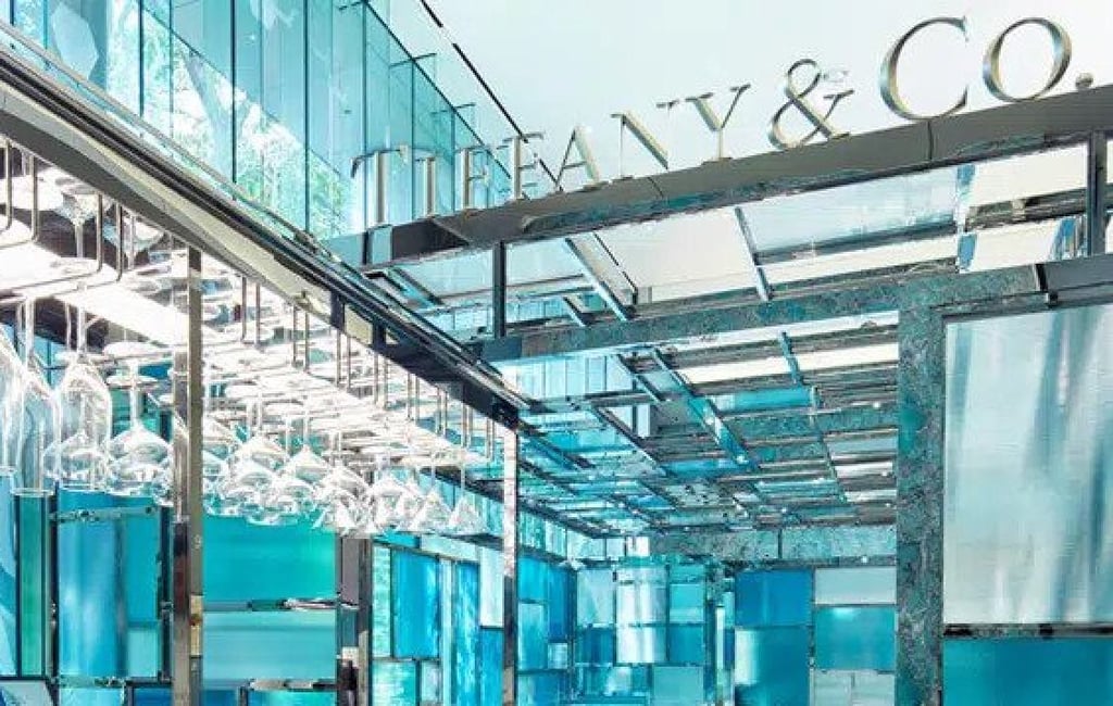 The Tiffany Blue Box Café in Hong Kong. Photo: Chope