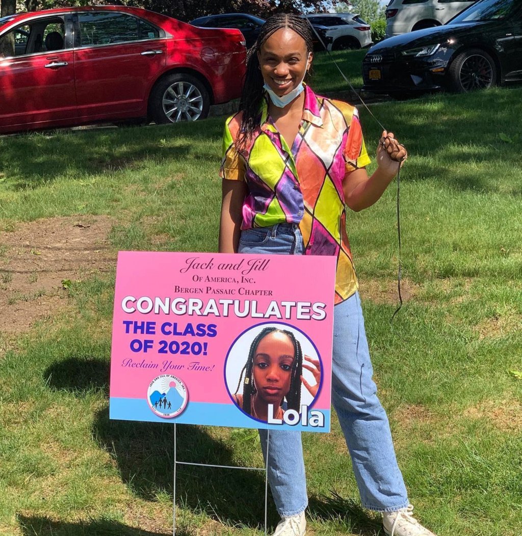 Lola Rock graduated from high school in 2020. Photo: @malaak_compton_rock/Instagram Lola Rock graduated from high school in 2020. Photo: @malaak_compton_rock/Instagram