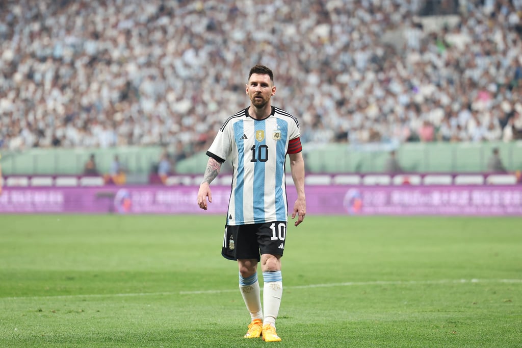 Lionel Messi played in Beijing in June when Argentina faced Australia in a friendly. Photo: Getty Images