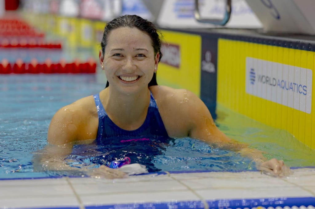 Siobhan Haughey triumphed in her favourite 100 and 200m freestyle again in Athens. Photo: Twitter/@WorldAquatics Siobhan Haughey triumphed in her favourite 100 and 200m freestyle again in Athens. Photo: Twitter/@WorldAquatics