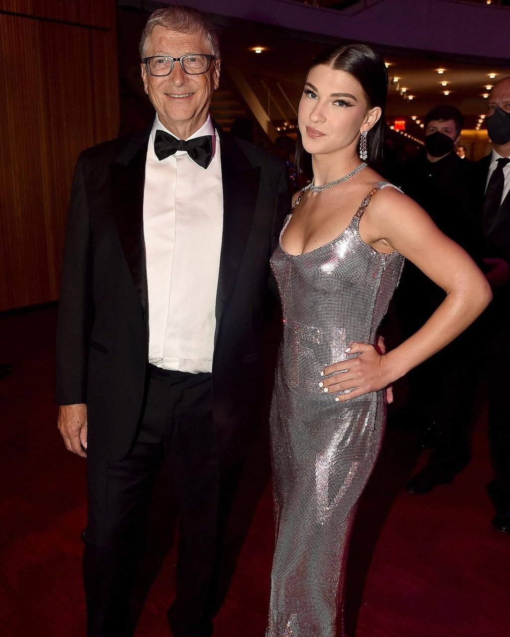 Phoebe Gates with her father Bill Gates. Photo: @phoebegates/Instagram