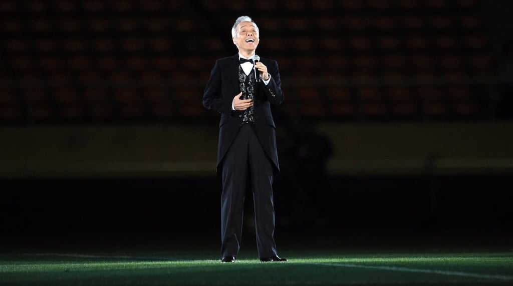 Tanimura performs during the official farewell event for Japan’s national stadium in Tokyo in 2014. Photo: AFP Tanimura performs during the official farewell event for Japan’s national stadium in Tokyo in 2014. Photo: AFP