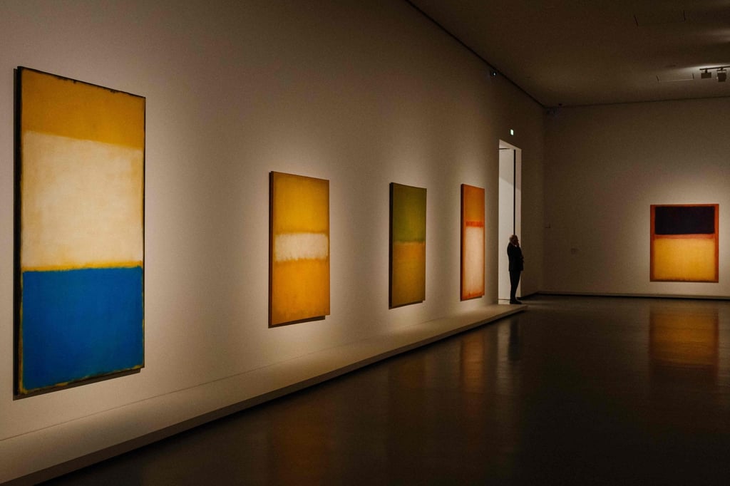 Installation view of the exhibition at the Louis Vuitton Foundation. Photo: AFP