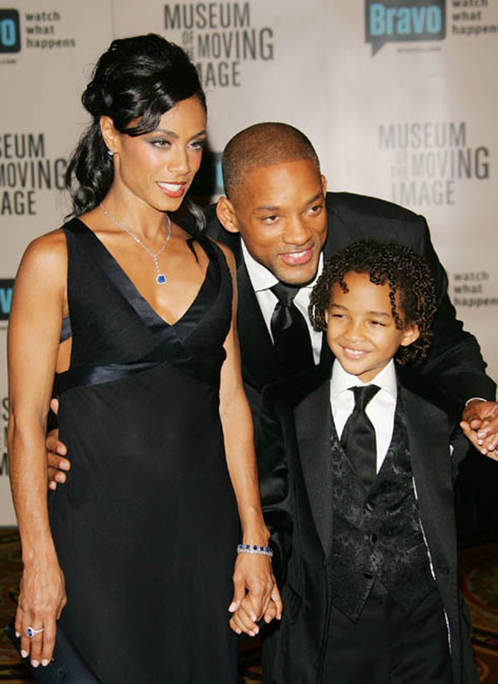 Will Smith with his wife Jada Pinkett Smith and son Jaden Smith back in the day. Photo: Getty Images Will Smith with his wife Jada Pinkett Smith and son Jaden Smith back in the day. Photo: Getty Images
