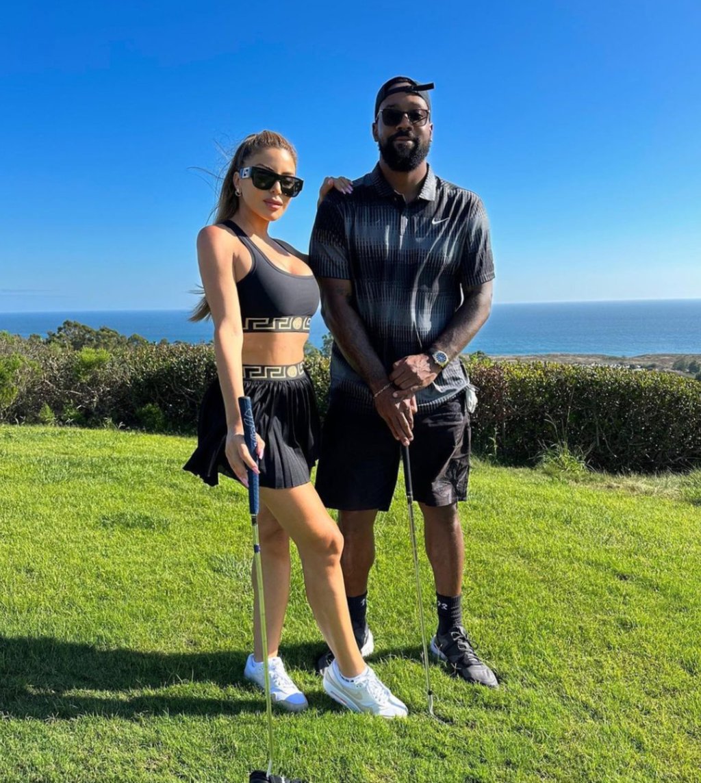 Larsa Pippen and Marcus Jordan golfing together. Photo: @larsapippen/Instagram Larsa Pippen and Marcus Jordan golfing together. Photo: @larsapippen/Instagram