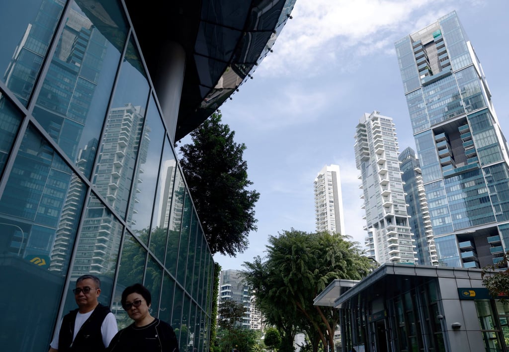 Private residential condominium blocks in Singapore. Most survey respondents said they were dissatisfied with the prices of homes and cars in the city sate. Photo: Reuters