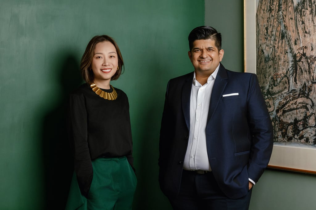 Yenn Wong, the founder of JIA Group, with chef Manav Tuli, previously of Chaat. Tuli is set to open his restaurant, Leela, in Causeway Bay. Photo: Leela Yenn Wong, the founder of JIA Group, with chef Manav Tuli, previously of Chaat. Tuli is set to open his restaurant, Leela, in Causeway Bay. Photo: Leela