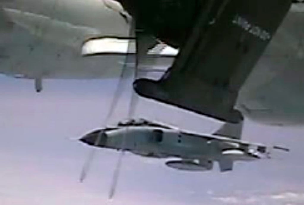 A still from Pentagon video footage shows a US warplane being intercepted by a Chinese aircraft over the Pacific Ocean in May 2022. Photo: US Department of Defence via AP A still from Pentagon video footage shows a US warplane being intercepted by a Chinese aircraft over the Pacific Ocean in May 2022. Photo: US Department of Defence via AP
