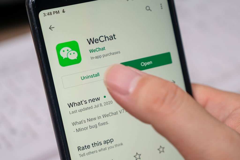WeChat is useful for electronic payments and for its mini-programs – apps within the app. Photo: Shutterstock WeChat is useful for electronic payments and for its mini-programs – apps within the app. Photo: Shutterstock