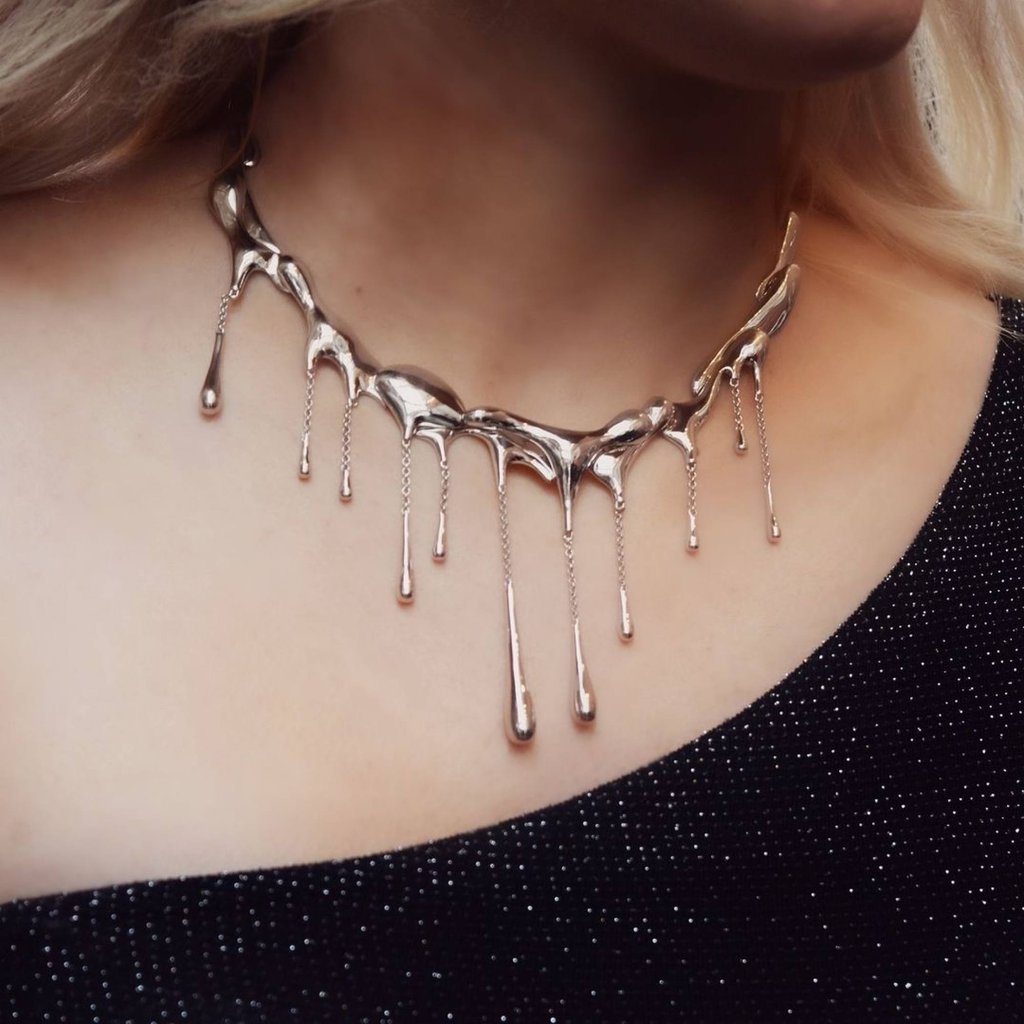 Silver necklace brand top