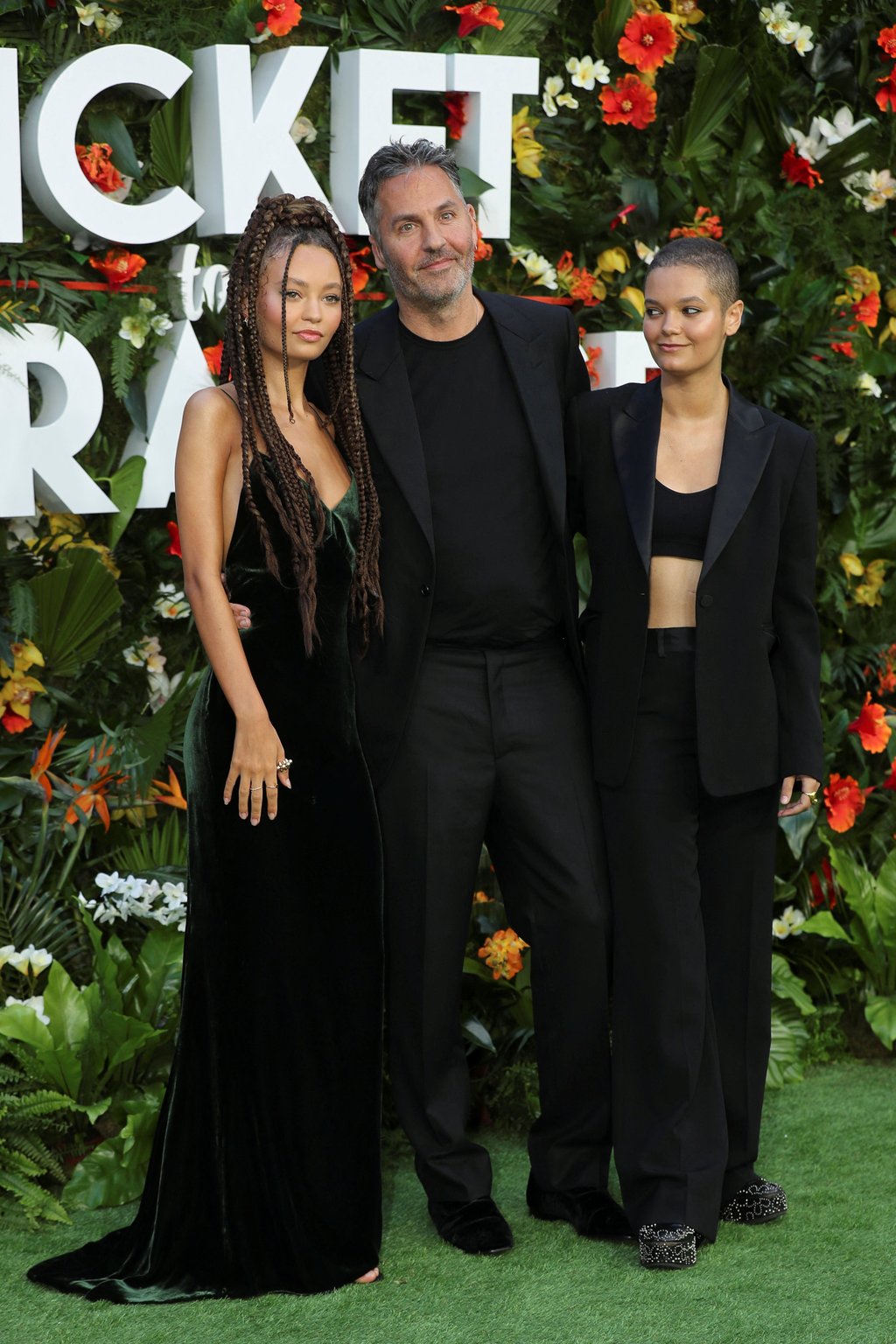 Director Ol Parker and his daughters Nico and Ripley Parker attend the world premiere of Ticket to Paradise in London in September 2022. Photo: Reuters Director Ol Parker and his daughters Nico and Ripley Parker attend the world premiere of Ticket to Paradise in London in September 2022. Photo: Reuters