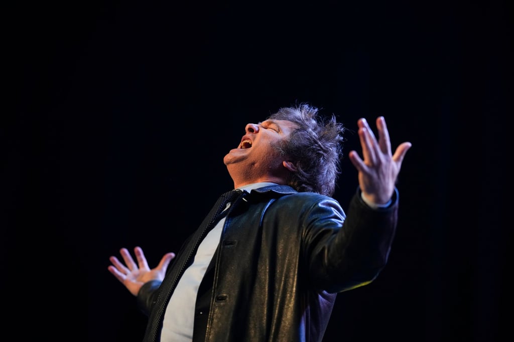 Presidential candidate Javier Milei greets supporters during a campaign rally in Buenos Aires, Argentina. Photo: AP