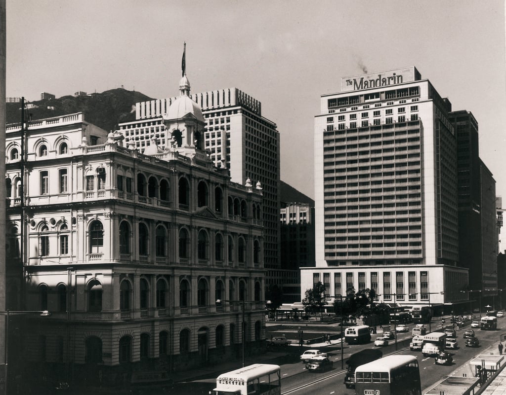The Mandarin Oriental Hong Kong (known as The Mandarin at the time) in the 1960s.