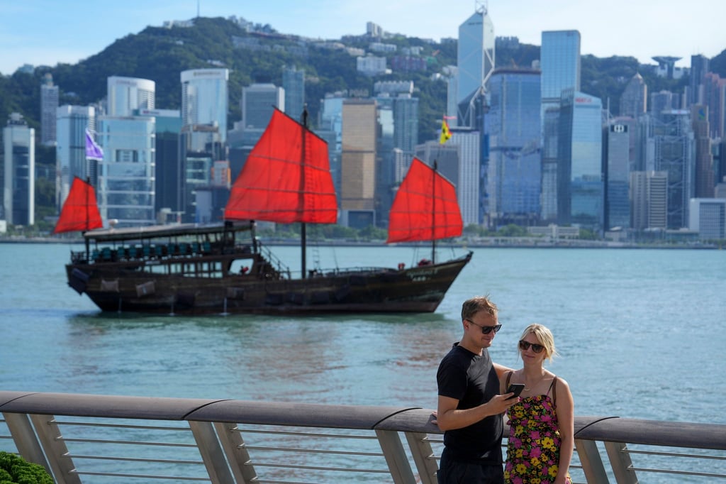 Motorised junks with fixed sails still draw tourists’ cameras, but no longer represent Hong Kong. Photo: Elson Li Motorised junks with fixed sails still draw tourists’ cameras, but no longer represent Hong Kong. Photo: Elson Li