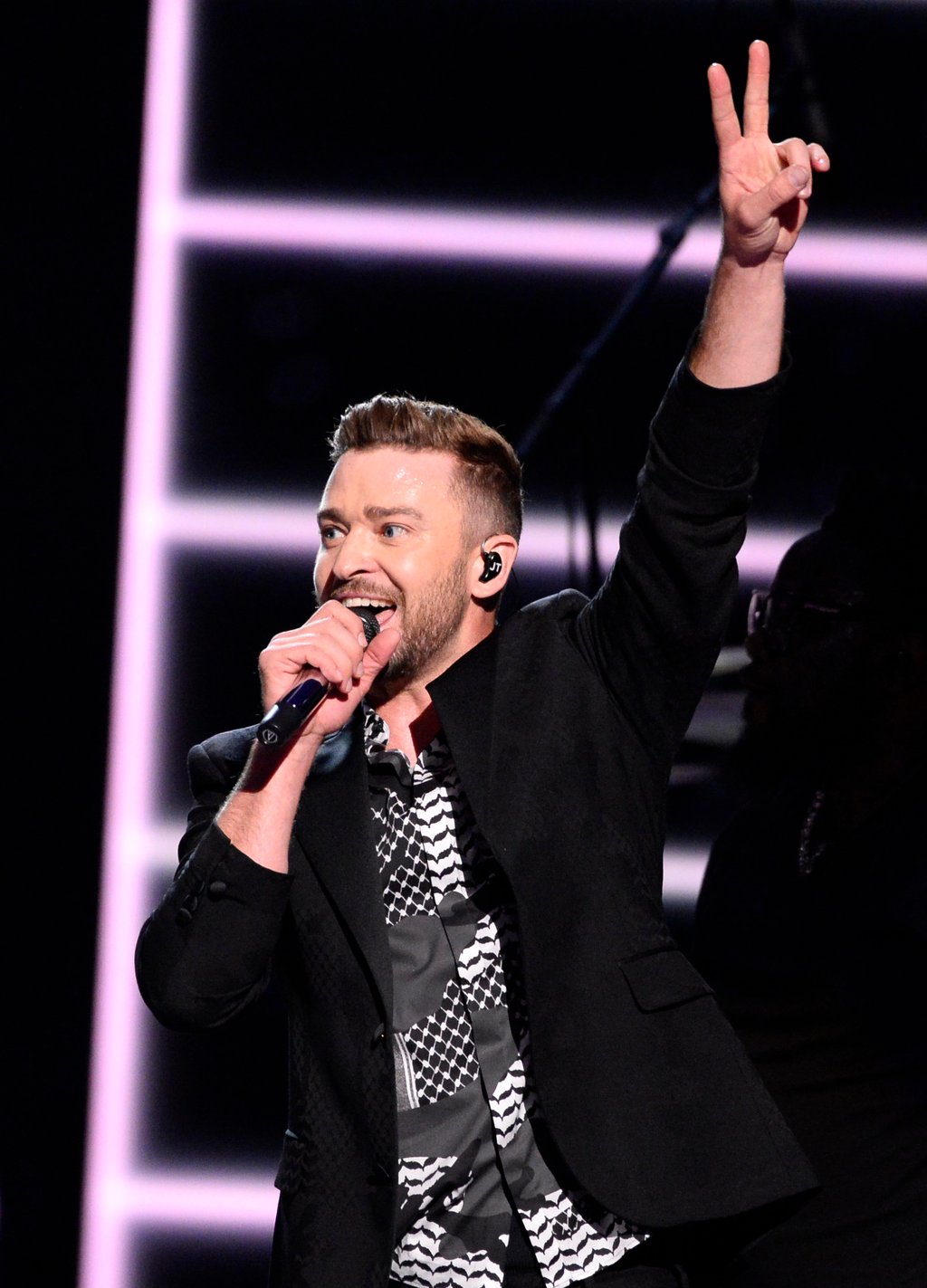 US singer Justin Timberlake performs during the final of the Eurovision Song Contest 2016 Grand Final in Stockholm, in May 2016. Photo: AFP Photo