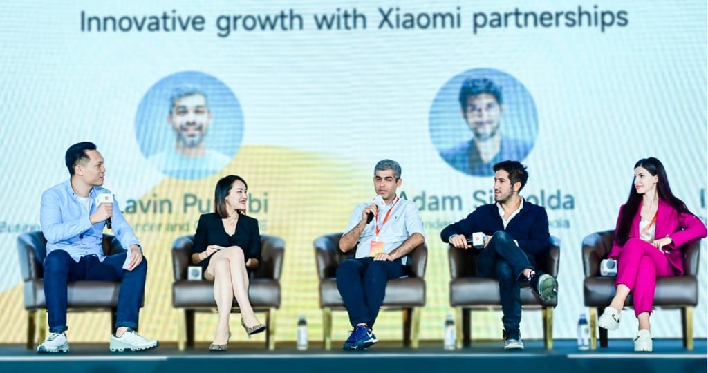 (From left) Eugene Lu, Head of Programmatic Advertising, International Internet Business Department, Xiaomi; Chan Liu, General Manager, Internet Business Department, Xiaomi; Lavin Punjabi, Founder and CEO, Veve; Adam Singolda, CEO and Founder, Taboola; and Irene Skrynova, Chief Customer Officer, Unlimit, at the Mi Internet Partner Conference in Singapore. (From left) Eugene Lu, Head of Programmatic Advertising, International Internet Business Department, Xiaomi; Chan Liu, General Manager, Internet Business Department, Xiaomi; Lavin Punjabi, Founder and CEO, Veve; Adam Singolda, CEO and Founder, Taboola; and Irene Skrynova, Chief Customer Officer, Unlimit, at the Mi Internet Partner Conference in Singapore.