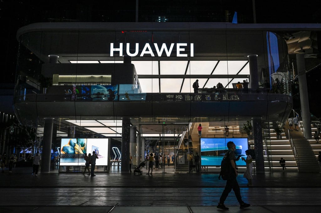 A Huawei flagship store in Shenzhen. Photo: AFP A Huawei flagship store in Shenzhen. Photo: AFP