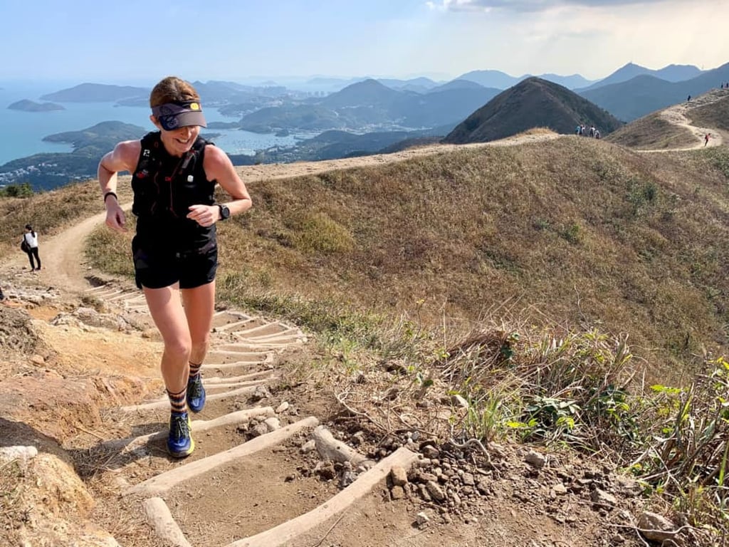 Competitor Nikki Han on her way to finishing the 2021 Hong Kong Four Trails Ultra Challenge. Photo: Ivan Van Eetvelt Competitor Nikki Han on her way to finishing the 2021 Hong Kong Four Trails Ultra Challenge. Photo: Ivan Van Eetvelt