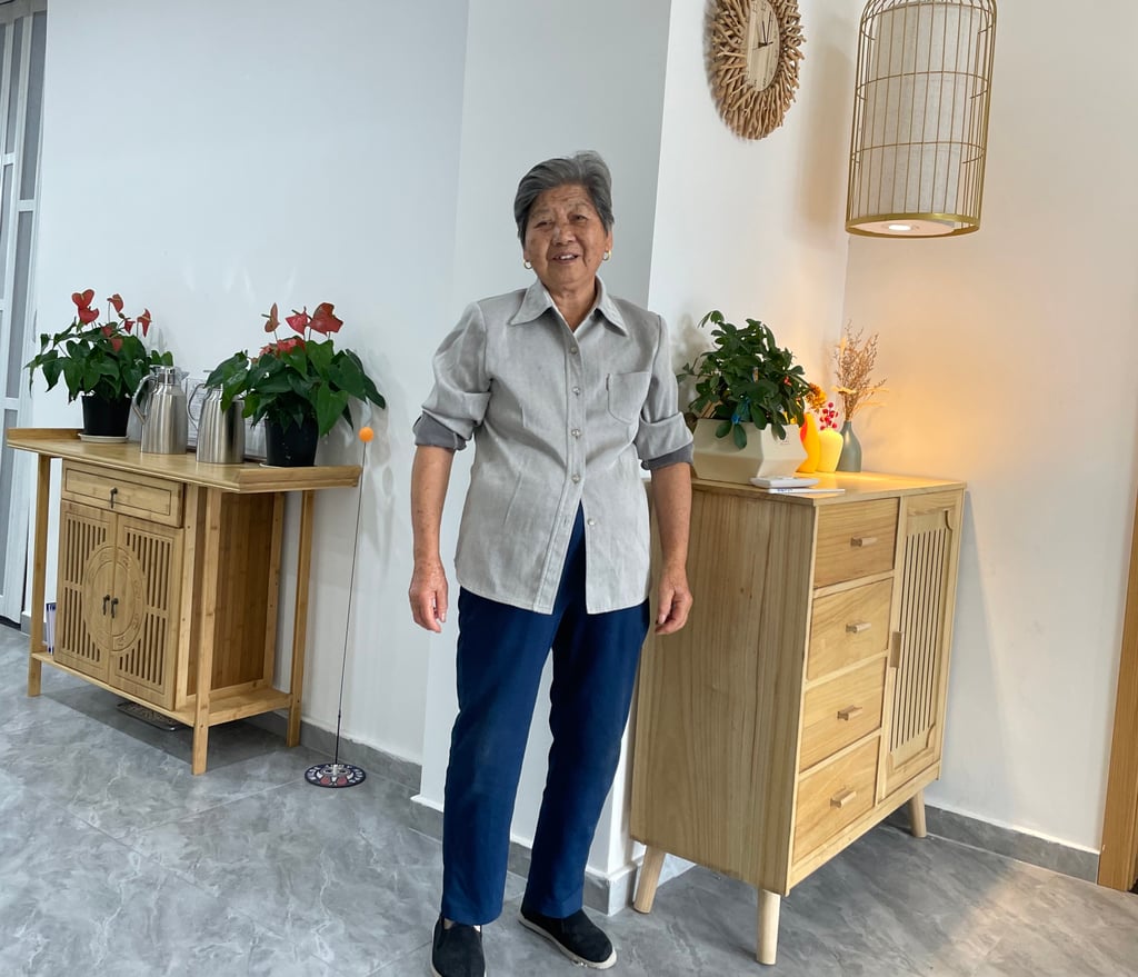 Lu Fengying, 84, is among the residents of a small village-based elder-care facility in Shanghai. Photo: Mandy Zuo Lu Fengying, 84, is among the residents of a small village-based elder-care facility in Shanghai. Photo: Mandy Zuo