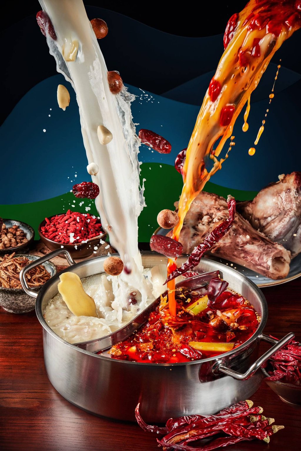 One of the reasons for the success of Happy Lamb Hot Pot’s restaurants is its carefully produced broth, containing unique, freshly selected ingredients, which is cooked for six hours. One of the reasons for the success of Happy Lamb Hot Pot’s restaurants is its carefully produced broth, containing unique, freshly selected ingredients, which is cooked for six hours.