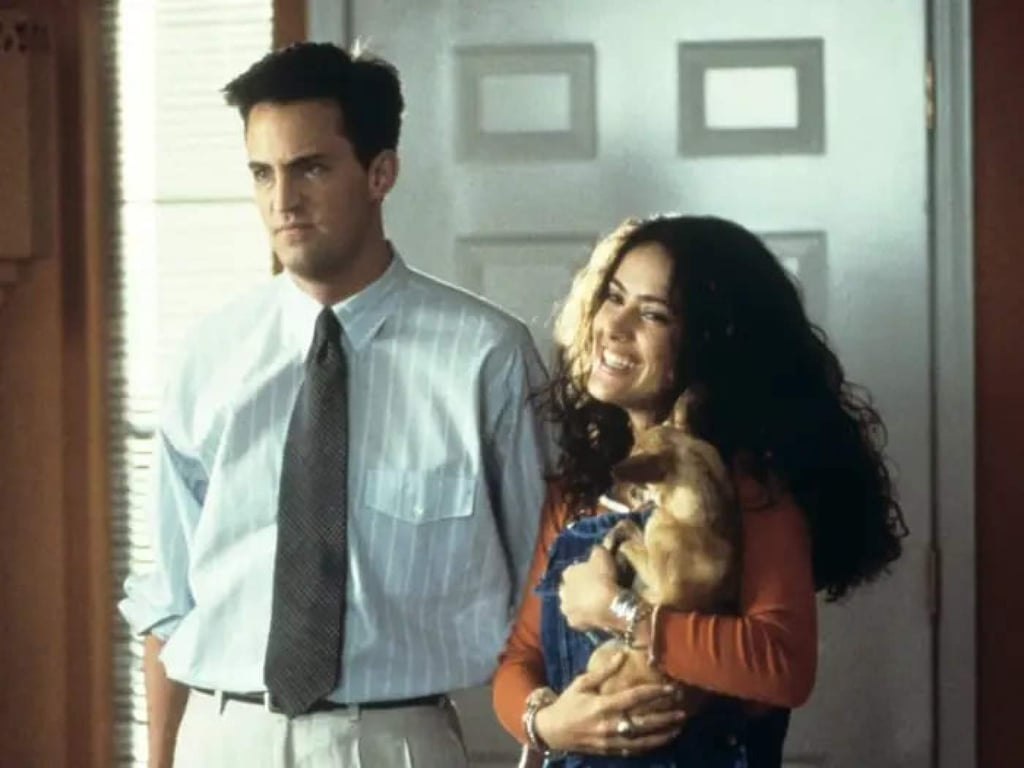 Matthew Perry and Salma Hayek in Fools Rush In. Photo: Columbia Pictures