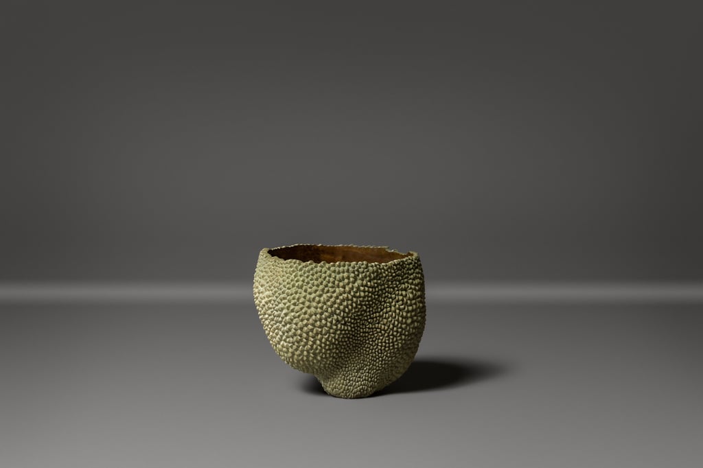 Alexander Lamont’s Pointillist Vessel in patinated bronze. Photo: Alexander Lamont