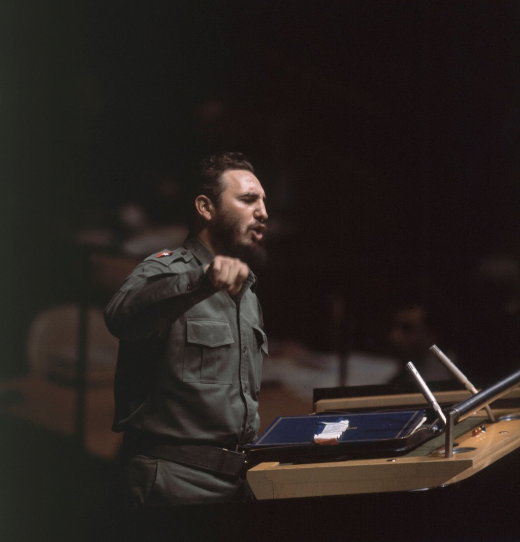 Cuba’s Fidel Castro speaking to United Nations General Assembly in 1960. File photo: AP Cuba’s Fidel Castro speaking to United Nations General Assembly in 1960. File photo: AP