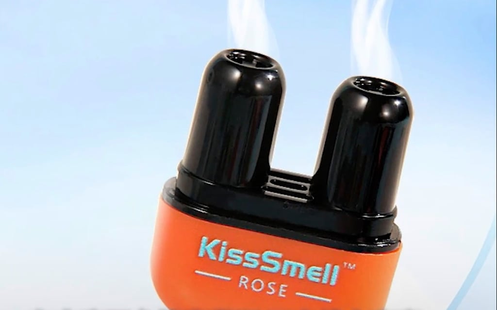 The two-pronged nasal inhaler comes in different fragrances and is relatively cheap. Photo: The Paper The two-pronged nasal inhaler comes in different fragrances and is relatively cheap. Photo: The Paper