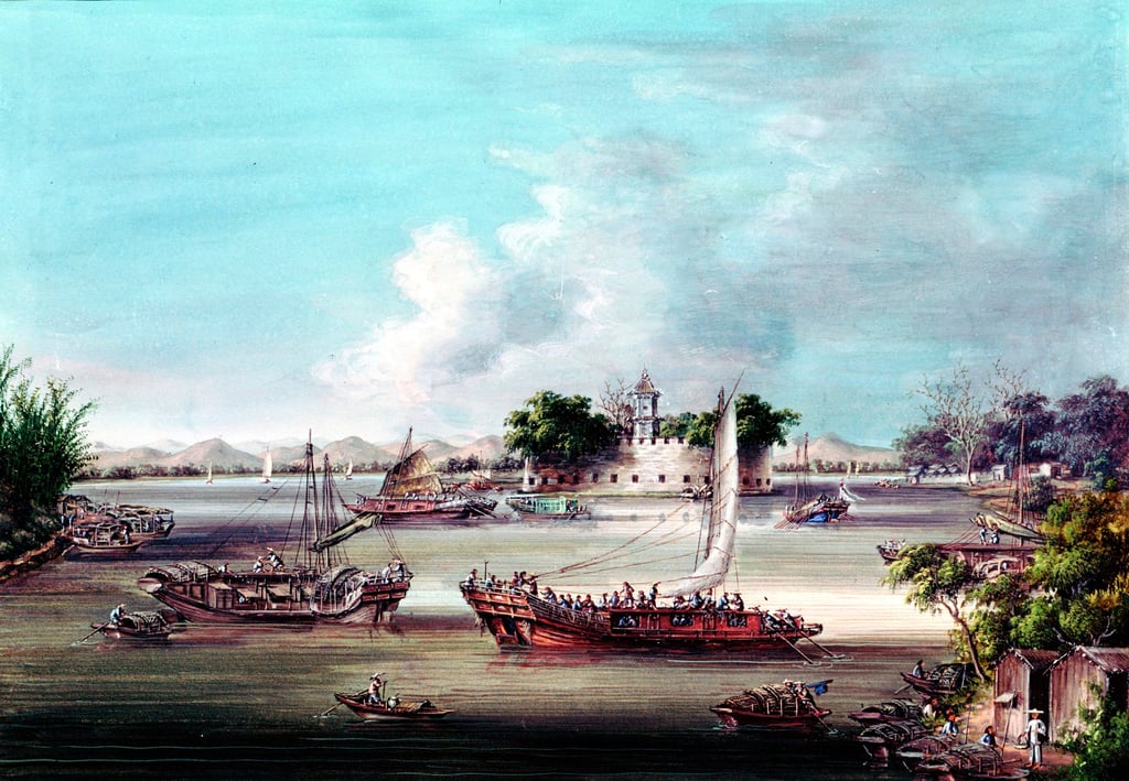 A 19th century painting of what was then known as Macao. Photo: Getty Images