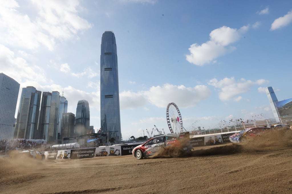 Hong Kong hosted the rallycross event for the first time but it started late, on a shortened track. Photo: Jonathan Wong
