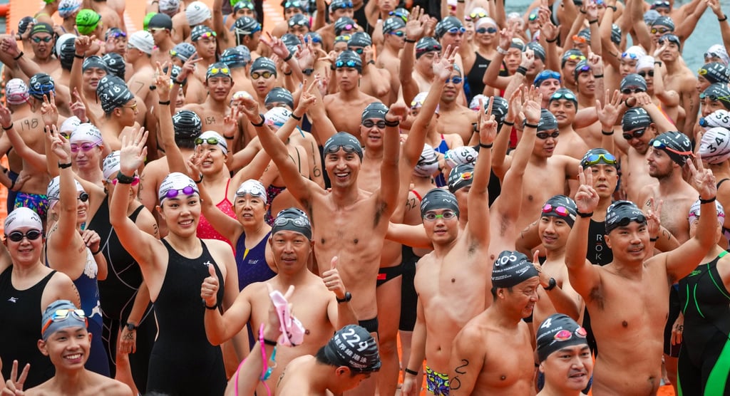 Nearly 3,000 swimmers took part in the annual event. Photo: Sam Tsang