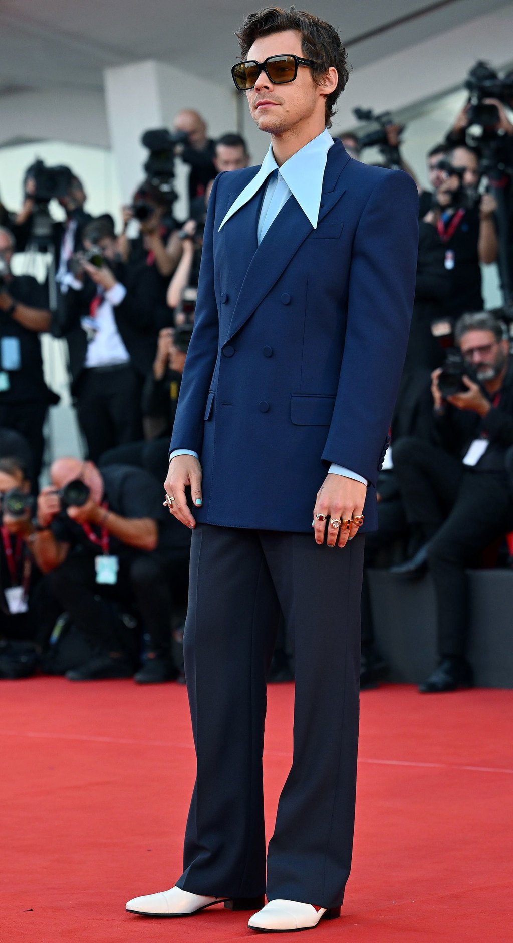 How double breasted suits reclaimed the red carpet in 2023 from Harry Styles and David Beckham to Andrew Garfield and Elvis movie rivals Jacob Elordi and Austin Butler bigger is officially better