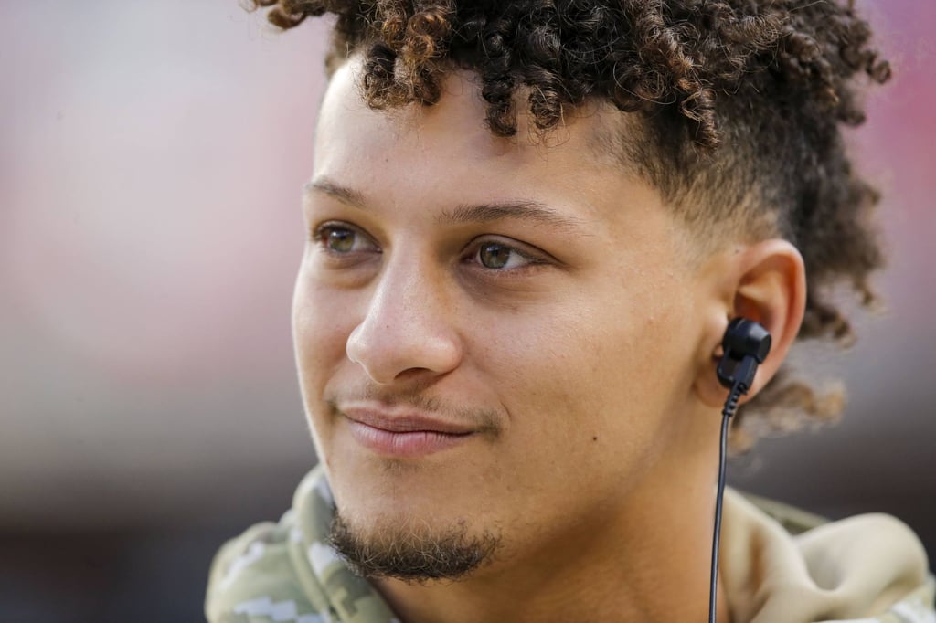 Patrick Mahomes, No 15 of the Kansas City Chiefs, watches the game against the Minnesota Vikings from the sidelines while recovering from a knee injury at Arrowhead Stadium in November 2019, in Kansas City, Missouri. Photo: Getty Images/AFP