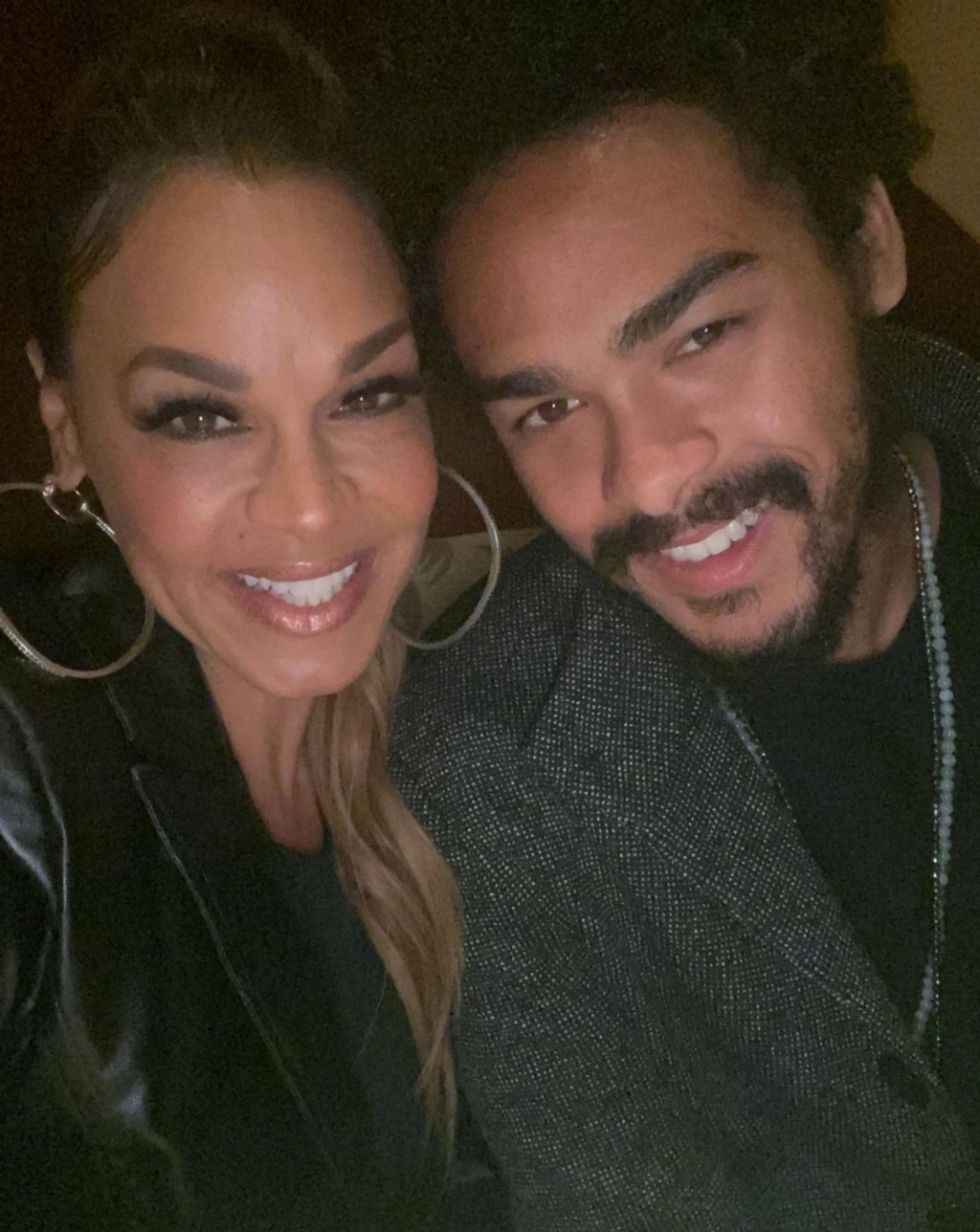 Trey Smith with his mum, Sheree Zampino. Photo: @treysmith0011/Instagram