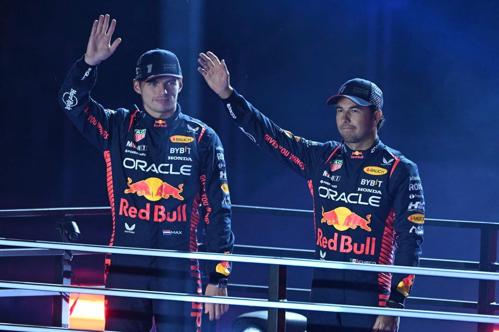 Verstappen (left) says he understands the business side of the event but does not enjoy the glitz. Photo: AFP