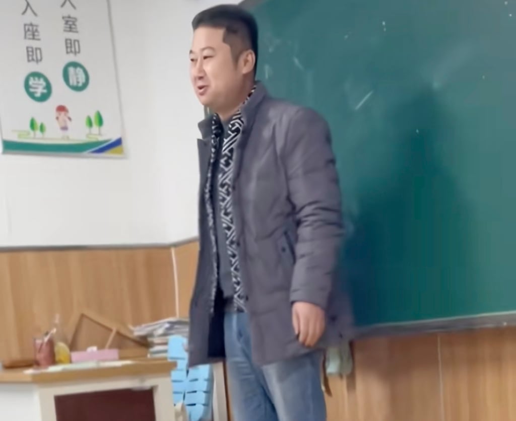 The father told teachers and parents that his son was emotionally strong and was making progress. Photo: Douyin The father told teachers and parents that his son was emotionally strong and was making progress. Photo: Douyin
