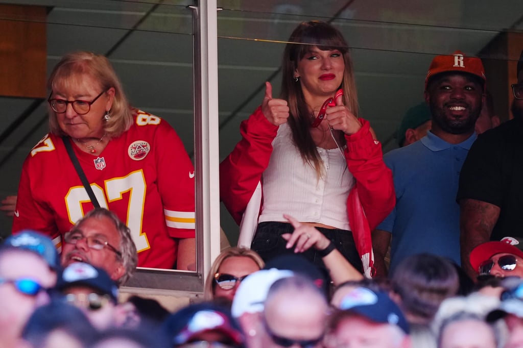 Jason and Travis’ mother Donna Kelce, left, and Taylor Swift during the first half of a game at Arrowhead Stadium on September 24 in Kansas City. Photo: Getty Images Jason and Travis’ mother Donna Kelce, left, and Taylor Swift during the first half of a game at Arrowhead Stadium on September 24 in Kansas City. Photo: Getty Images
