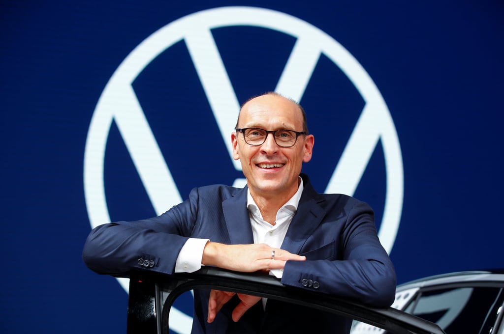 Volkswagen’s China chief Ralf Brandstaetter pictured in September 2019. Photo: Reuters