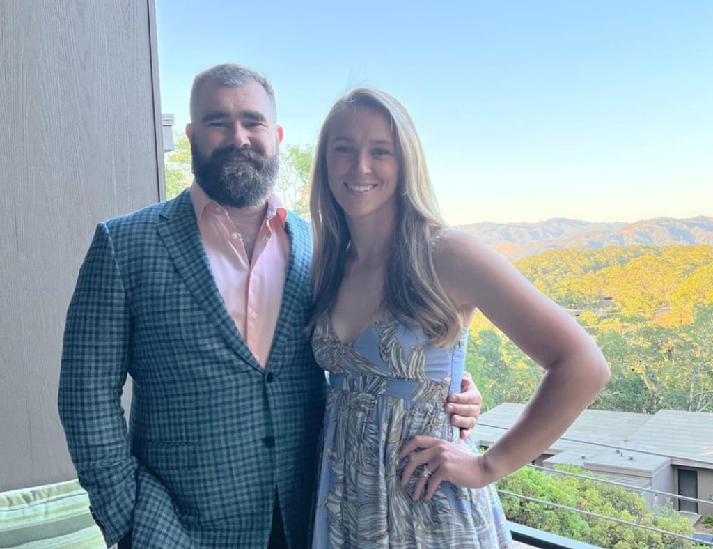 Jason and Kylie Kelce met on Tinder. Photo: @kykelce/Instagram Jason and Kylie Kelce met on Tinder. Photo: @kykelce/Instagram