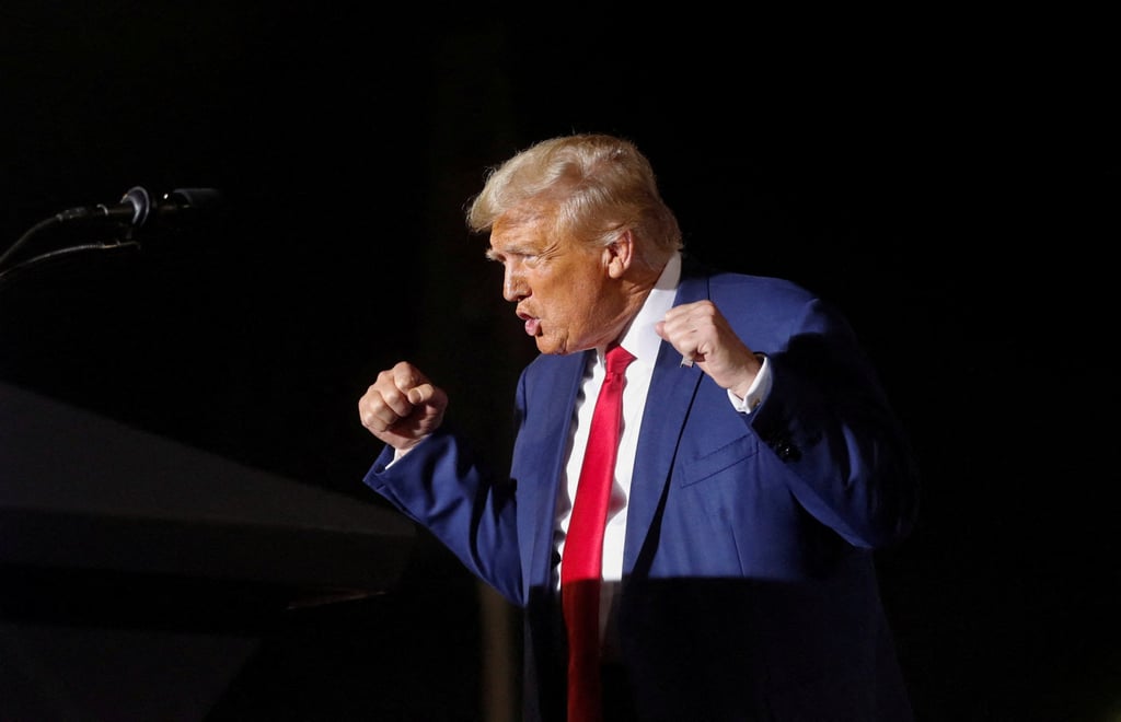 Donald Trump on the campaign trail in Florida. Photo: Reuters