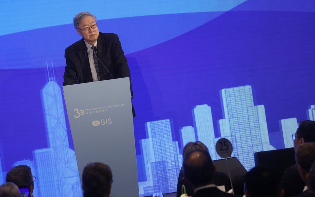 People’s Bank of China Former Governor Zhou Xiaochuan, keynote speaker at the HKMA-BIS High Level Conference dinner at JW Marriott in Admiralty, Hong Kong. Photo: Jonathan Wong