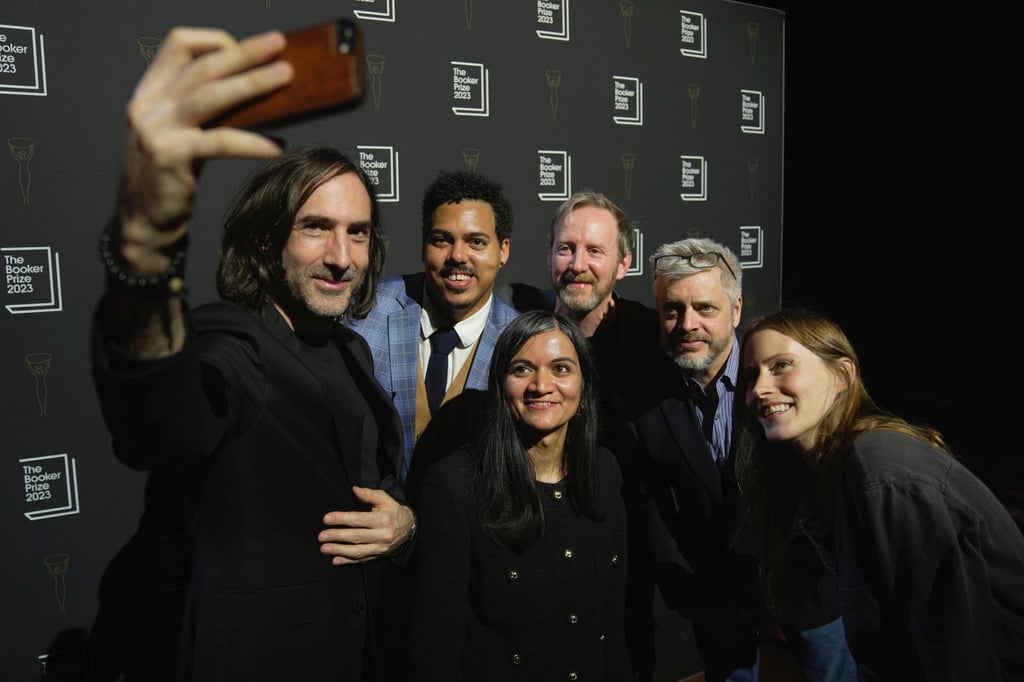 Paul Lynch (left) and the other Booker Prize finalists. Photo: AP
