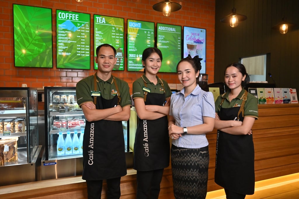 A branch of Café Amazon for Chance, a social initiative in Laos.