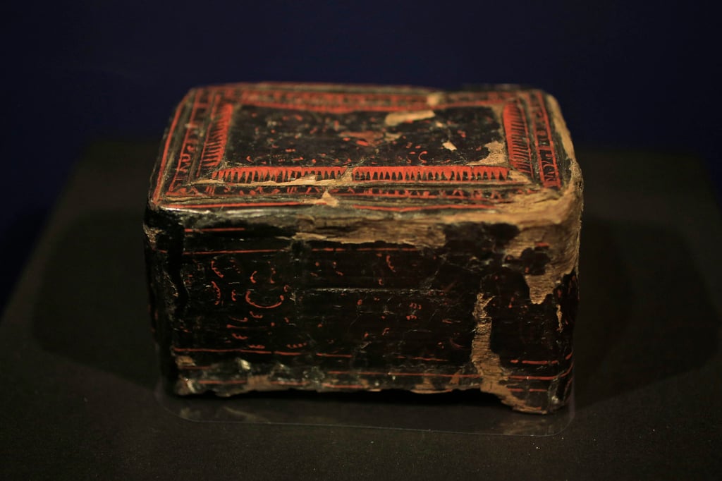 A Chinese lacquer box on display as part of The Crimea – Gold and Secrets of the Black Sea exhibition, at Allard Pierson museum in Amsterdam in 2014. Photo: AP A Chinese lacquer box on display as part of The Crimea – Gold and Secrets of the Black Sea exhibition, at Allard Pierson museum in Amsterdam in 2014. Photo: AP